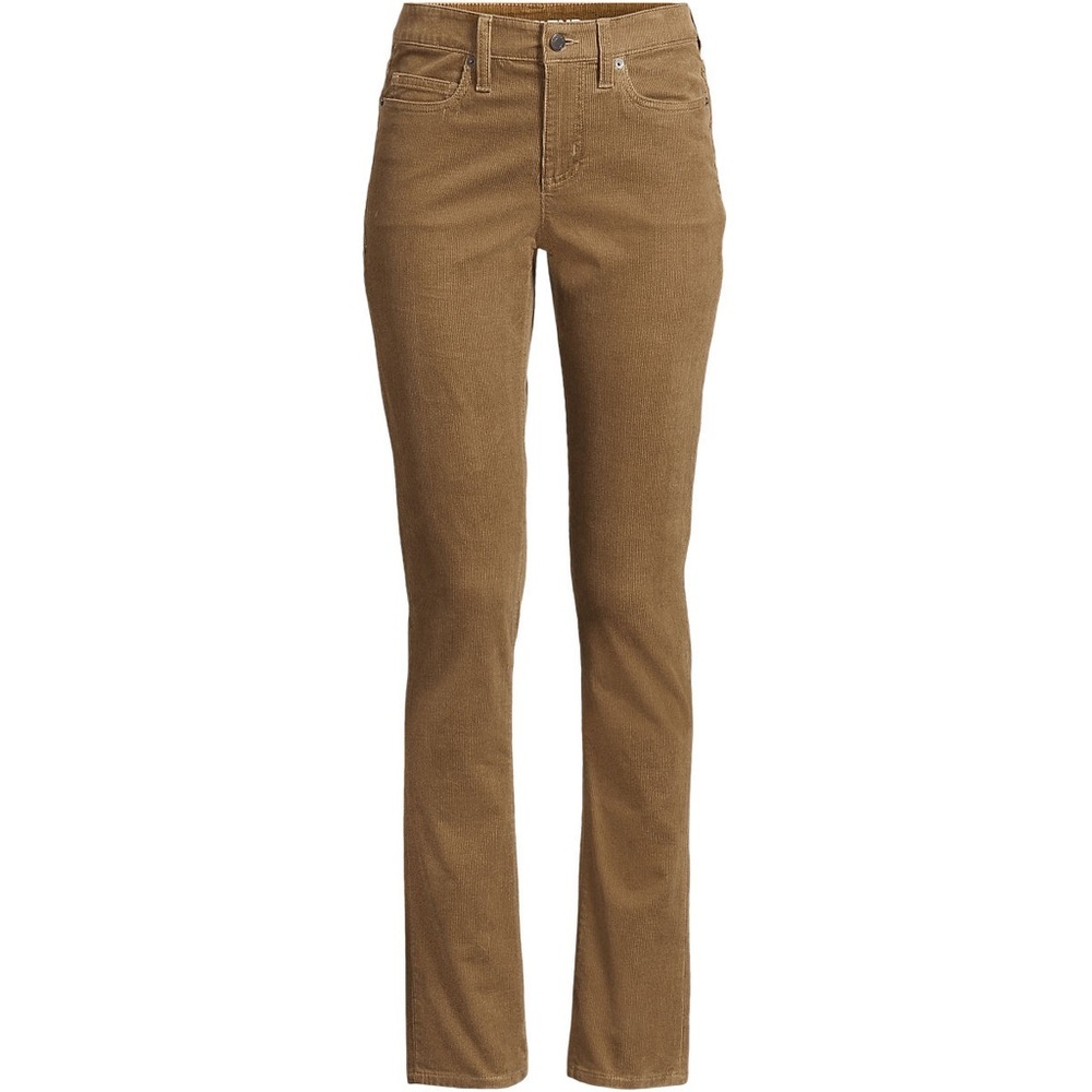 Women's Mid Rise Straight Leg‎ Corduroy Pants